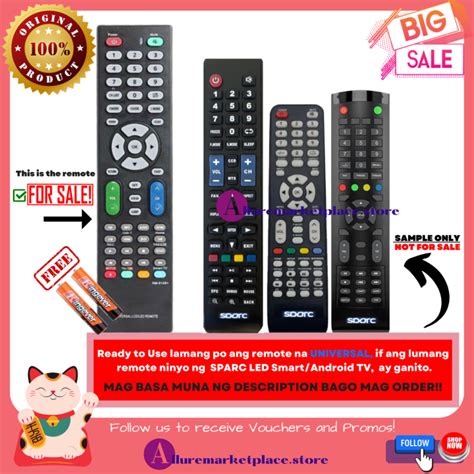 SPARC Ready to use Universal TV Remote for Sparc SMART TV .